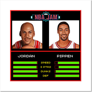 MJ & Scottie - NBA Jam Edition Posters and Art